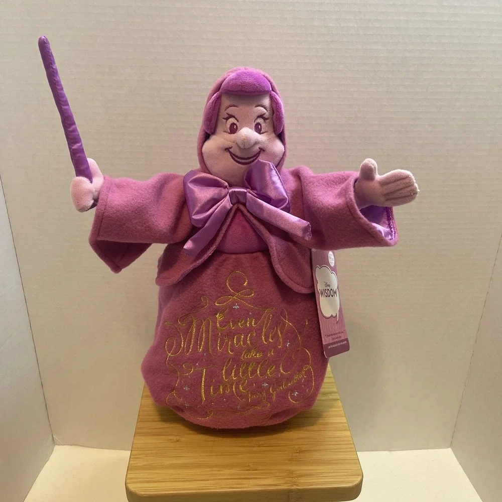 Disney Wisdom Plush Fairy Godmother Cinderella December Limited‎ Release 12 NWT